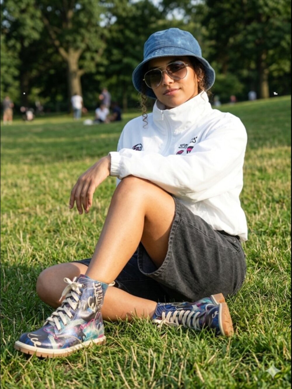 *SOLD* Goby "Music" lace-up boots - Picture 7 of 8